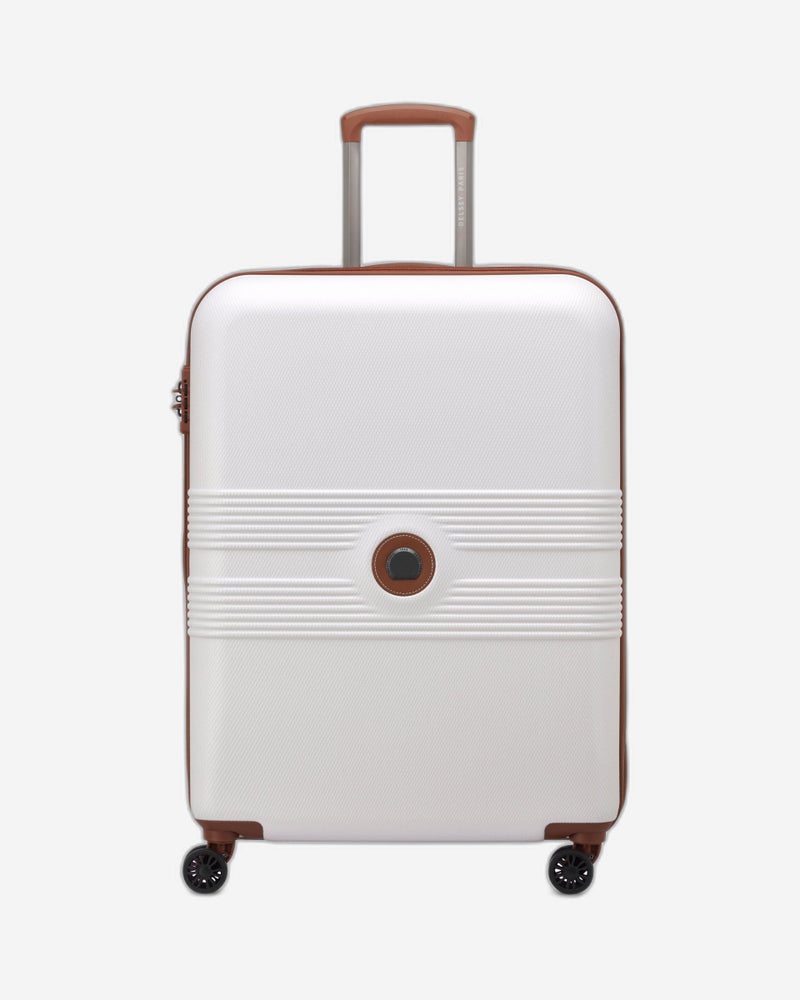 DELSEY Paris Delsey Flanerie SE 66cm Check In trolley, Champagne, 4 spinner wheels, polycarbonate hard shell, expandable, TSA lock, dual handle, spacious interior, 5-year warranty - Image 1